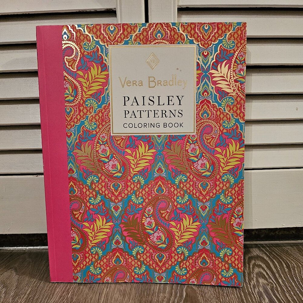 New Vera Bradley Adult Coloring Book Paisley Patterns